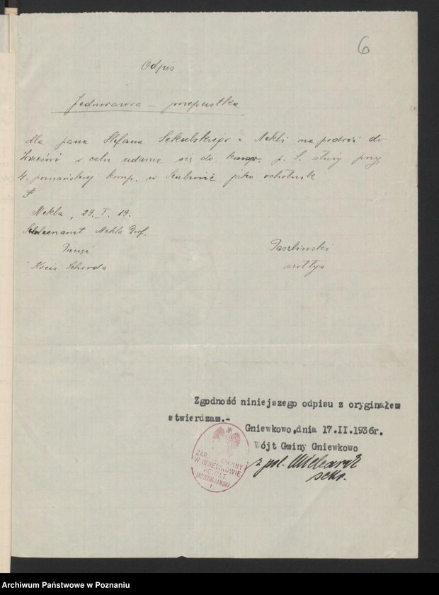 Obraz 9 z jednostki "Gniewkowo, powiat Inowrocław akta koła."