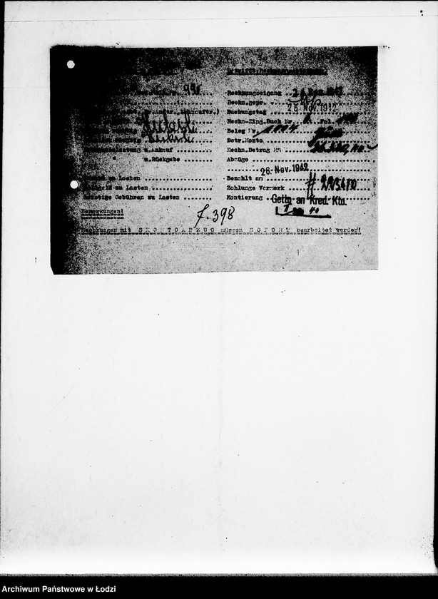 Obraz 8 z jednostki "Lebensmitteleinkauf. Aufträge, [Lieferscheinen und Rechnungen] 17611-17660"