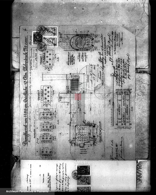 Obraz 9 z jednostki "Majętność Góra pow. jarociński, własność Fischer von Mollard nr fabr. kotła 200005 nr woj. kotła 93"