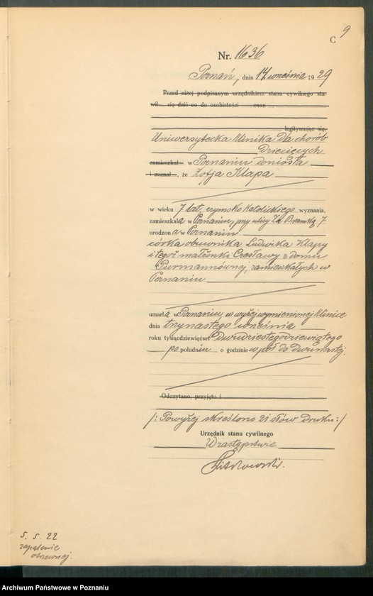 Obraz 11 z jednostki "Księga miejscowa zgonów tom IV [Rejestr główny zgonów]"