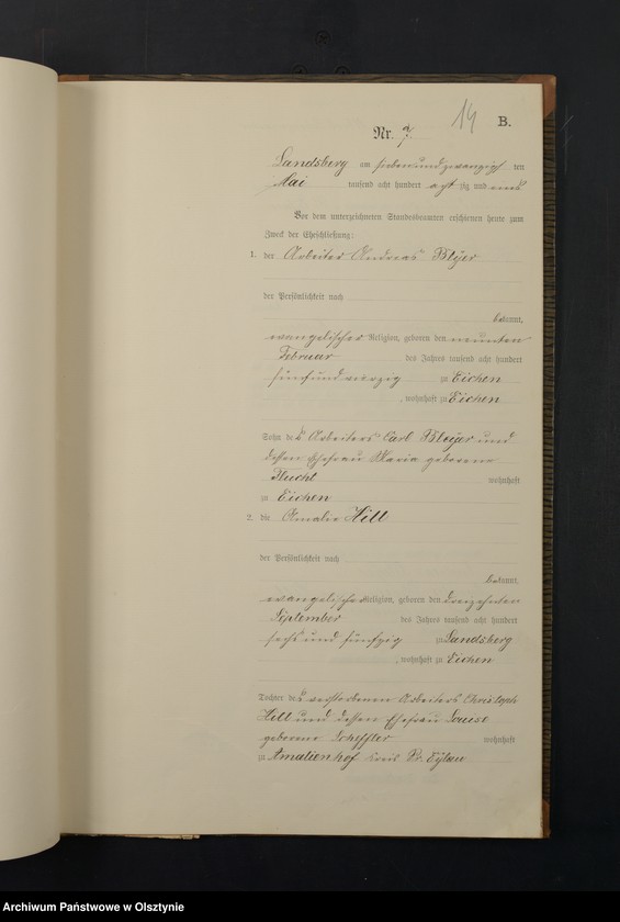 image.from.unit.number "Heiraths-Neben-Register Nr 1 - 11"