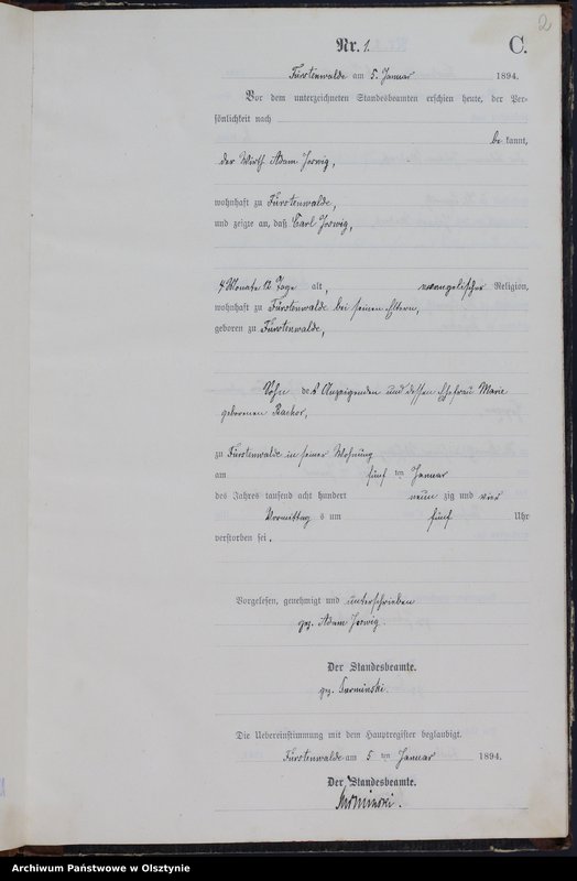 image.from.unit.number "Sterbe-Neben-Register Nr 1 - 125"