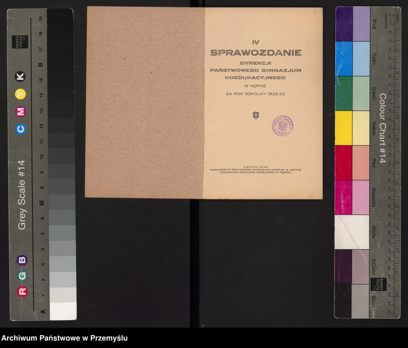 image.from.unit.number "IV Sprawozdanie Dyrekcji Państwowego Gimnazjum Koedukacyjnego w Kępnie za rok szkolny 1932/33"