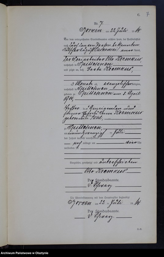image.from.unit.number "Sterbe-Neben-Register Nr 1 - 19 [ Księga zgonów - wtóropis ]"