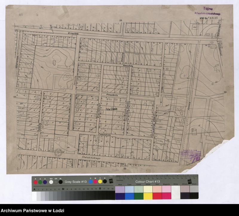 Obraz 1 z jednostki "Plan m. Łodzi 1:2000. Sekcja NO45"