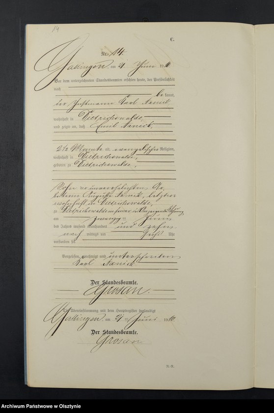 image.from.unit.number "Sterbe-Neben-Register Nr 1 - 27"