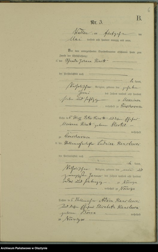 image.from.unit.number "Heiraths-Haupt-Register Nr 1 - 11"