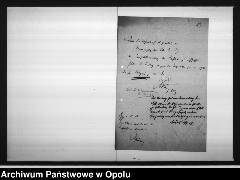Obraz 16 z jednostki "[Ausschuss für Kriegsaufklärung - rachunki, korespondencja w sprawie pociągnięcia prądu w szkole]"