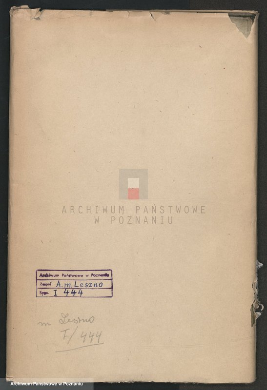 image.from.unit.number "Rechnung der Stadt Lissa; język niemiecki"