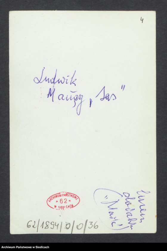 Obraz 4 z jednostki "Album. Zdjęcia żołnierzy z Oddziału Partyzanckiego „Zenona” 9 Podlaskiej Dywizji Armii Krajowej opracowane ze zbioru Środowiska Żołnierzy O/P „Zenona” 34 pp i zbioru p. Barbary Wyczółkowskiej - Łotockiej"