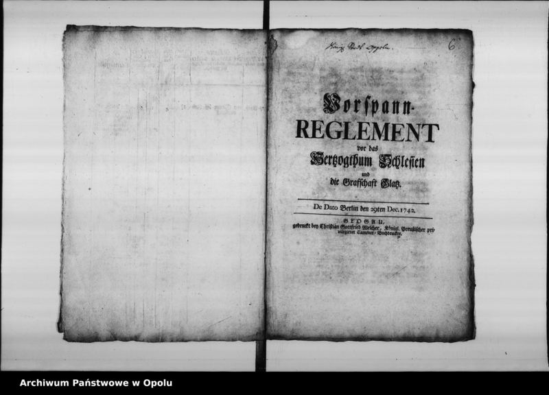 Obraz 9 z jednostki "Acta vom Vorspann - Wesen Vol. I 1742 bis 1812"