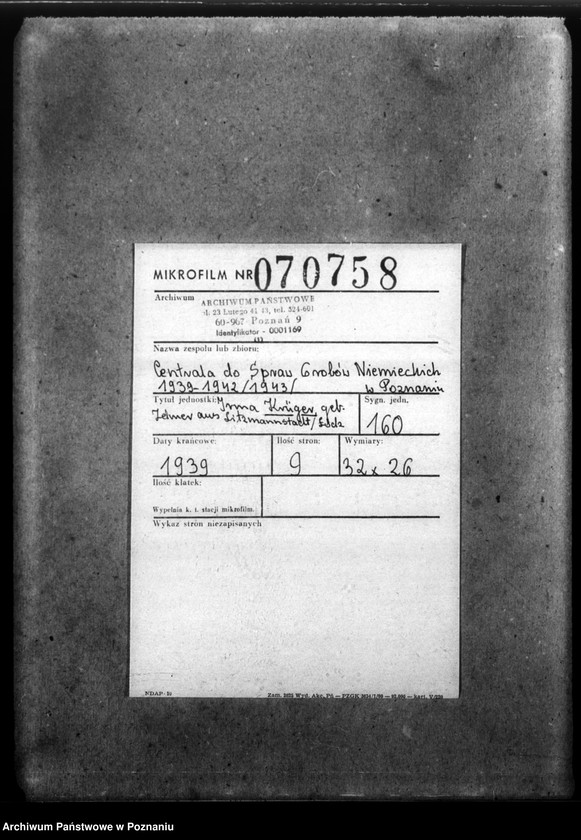 Obraz 2 z jednostki "Irma Krüger, geb. Zelmer, aus Litzmannstadt (Łódź)"