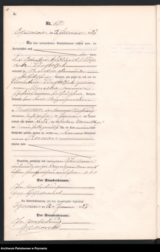 Obraz 13 z jednostki "Księga urodzeń"