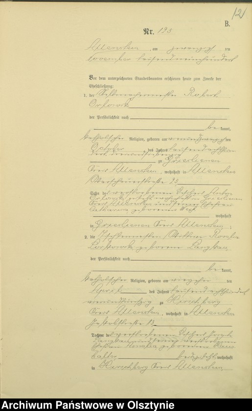 image.from.unit.number "Heiraths-Haupt-Register Tom II,Nr 120 - 136"