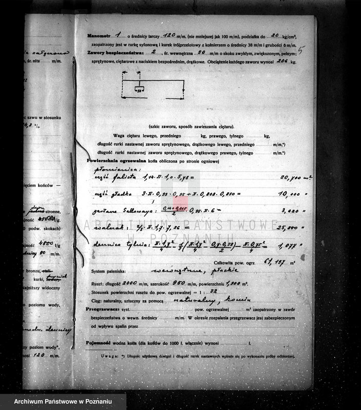Obraz 9 z jednostki "Gorzelnia majątku Próchnowo pow. chodzieski zatwierdzenie kotła parowego"