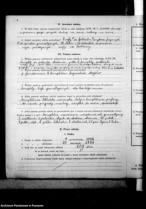 Obraz 10 z jednostki "Sprawozdanie roczne szkół powszechnych na terenie miasta Poznania"