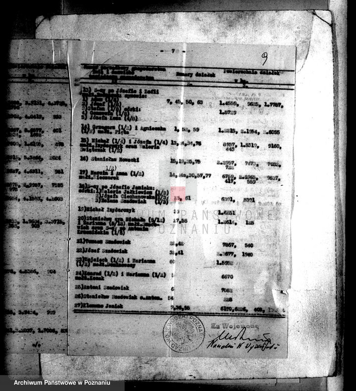 Obraz 13 z jednostki "Regulacja hipoteczna scalonych wsi Sendów powiatu tureckiego"