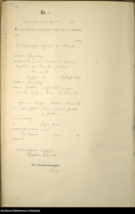 image.from.unit.number "Sterbe-Haupt-Register Nr 1 - 51"