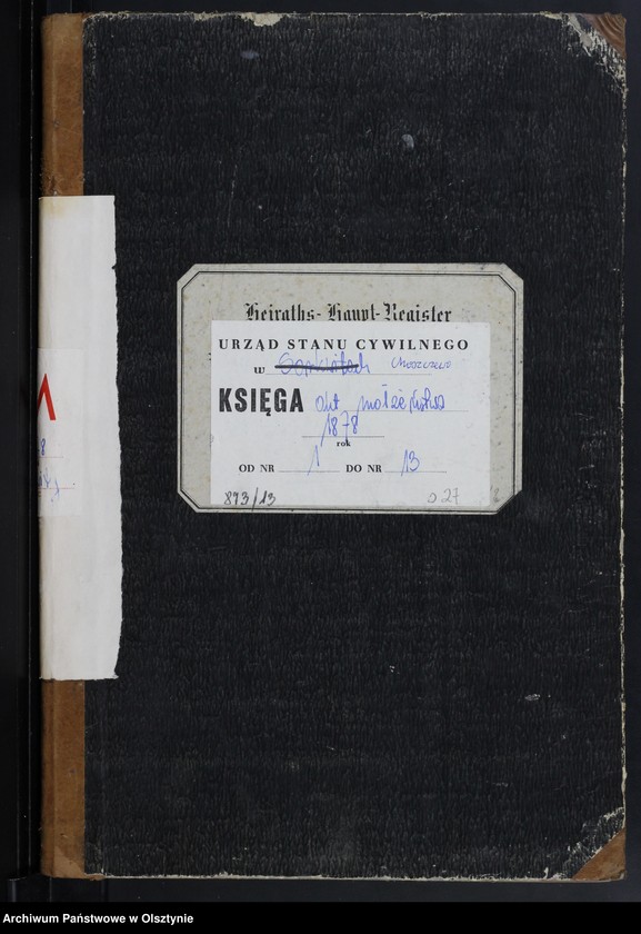 image.from.unit.number "Heiraths-Haupt-Register Nr 1 - 13"