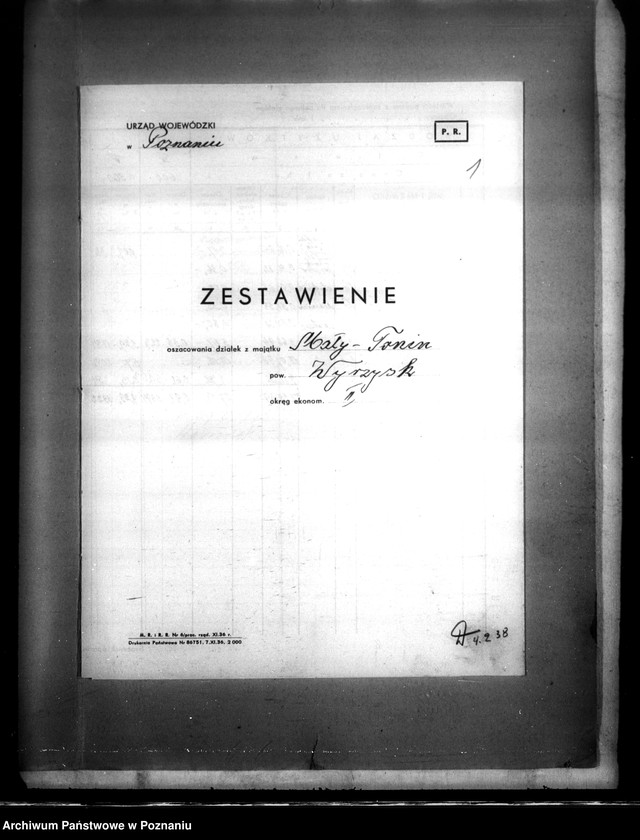 image.from.unit.number "Operat szacunkowy majątku Mały Tonin powiatu wyrzyskiego"