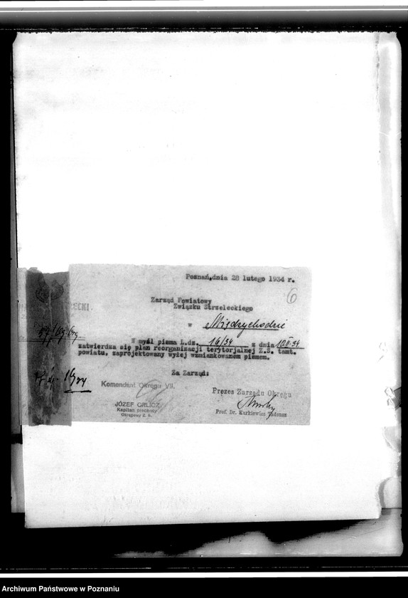 Obraz 11 z jednostki "Reorganizacja oddziałów gminnych Związku Strzeleckiego - okólniki, korespondencja, protokoły zebrań"