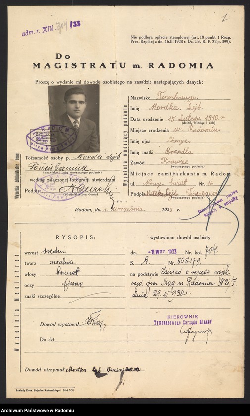 Obraz 9 z jednostki "O dowodach osobistych nr 701-800"