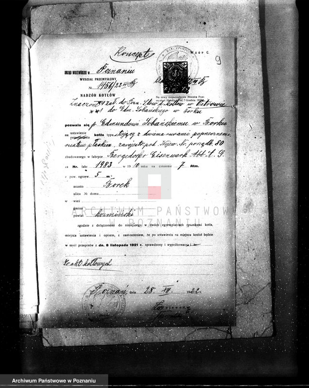 Obraz 17 z jednostki "Młyn motorowy E. Sobańskiego w Borku pow. Gostyński nr woj. 80"