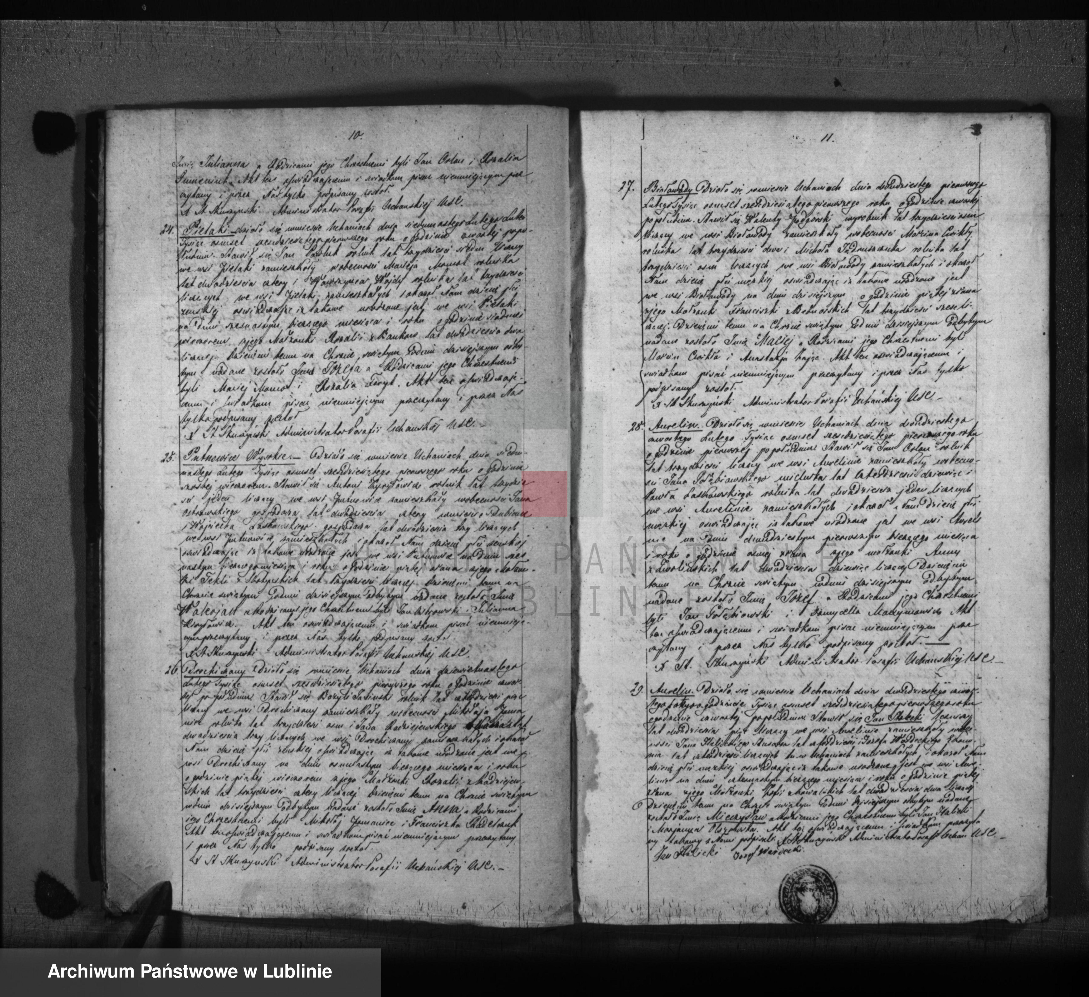 Skan z jednostki: Księga urodzeń, małżeństw i zgonów