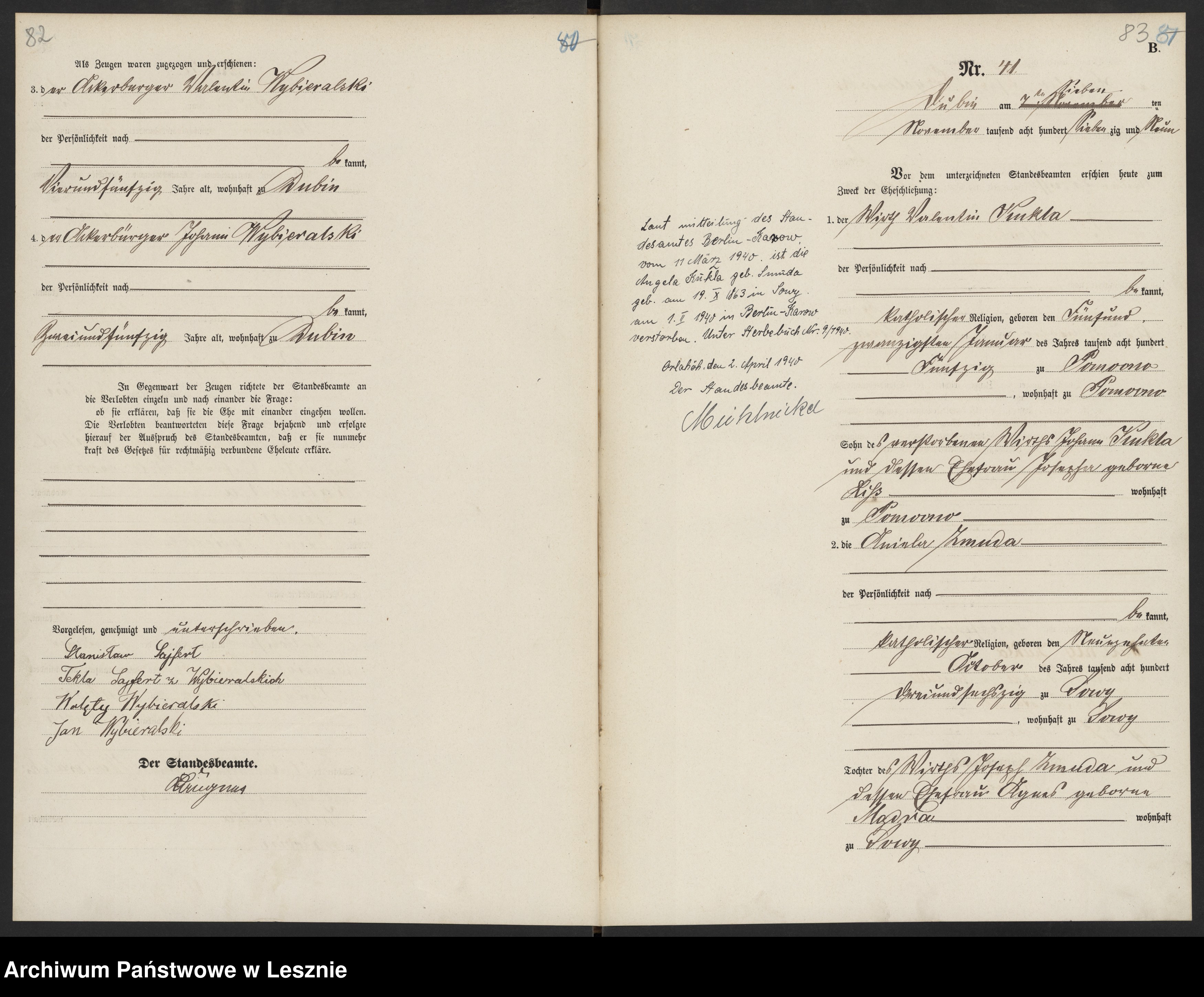 Skan z jednostki: [Księga małżeństw]