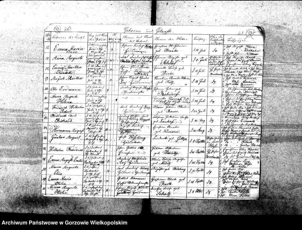 image.from.unit.number "Duplikate der Kirchenbücher von der Parochie Gennisch Warthebruch: Ober Gennin (Jeniniec), Alt Gennin (Jeninek), Unter Gennin (Podjenin), Blumenthal (Kwiatkowice), Spiegel (Poźrzadło), Sophienaue (Zosinek), Hankwitzruh (brak polskiego odpowiednika)"