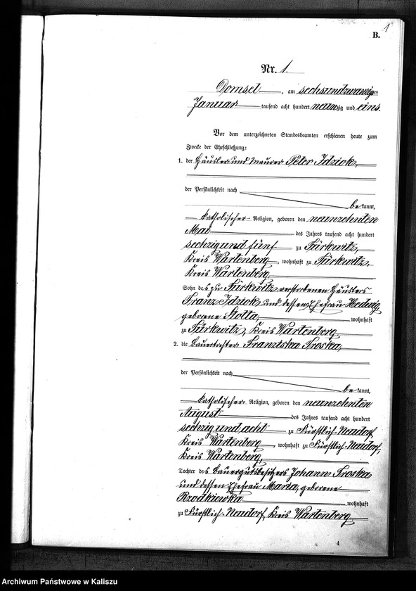 Obraz 4 z jednostki "[Księga małżeństw]"