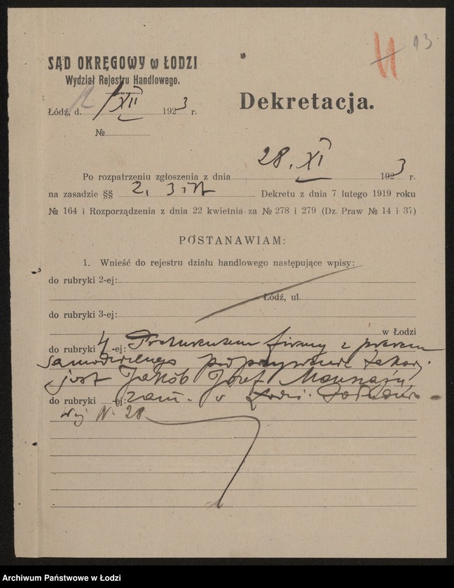 Obraz 15 z jednostki "Emanuel Monszajn- sprzedaż odpadków"