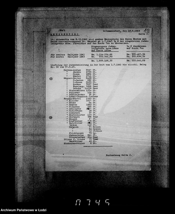 image.from.unit.number "Sonderkonto 12300 Judenbekleidung"