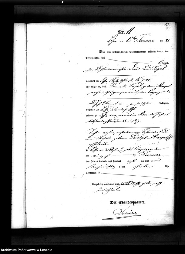 Obraz 14 z jednostki "[Księga zgonów - miasto]"