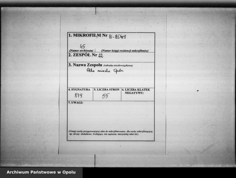 Obraz 2 z jednostki "Acta des Magistrats zu Oppeln betreffend die Inserenda in die Zeitungen und Intelligenz Blätter auch Provinzial Blätter"