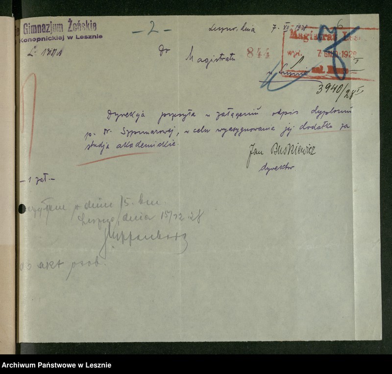 Obraz 8 z jednostki "[Szpunar Kazimiera - akta osobowe]"