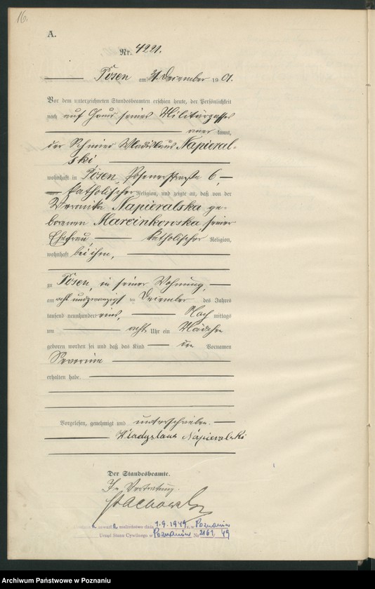 Obraz 19 z jednostki "[Księga urodzeń t. VIII]"