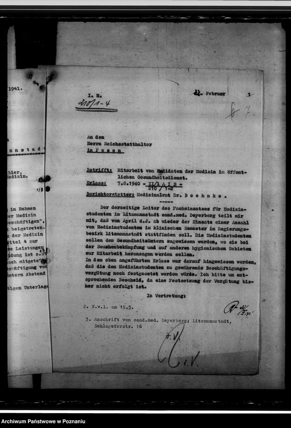 Obraz 11 z jednostki "Mitarbeit von Kandidaten der Medizin in öffentlichem Gesundheitsdienst"