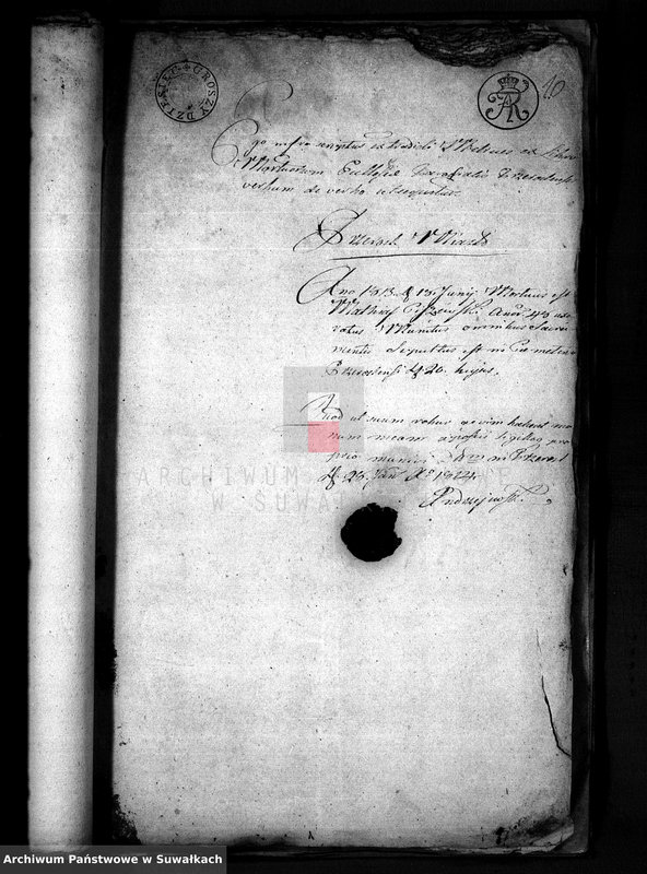 Obraz 13 z jednostki "Anekxa Urzędnika Urodzonych i Umarłych w Gminie przeroślskiej służące do akt ślubnych Urzędnika Stanu Cywilnego na rok 1814"