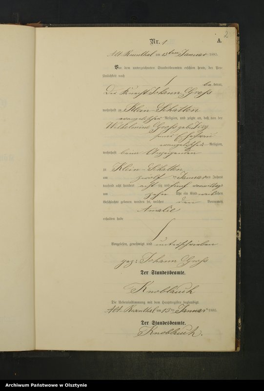 Obraz z jednostki "Geburts-Neben-Register Nr 1 - 36"