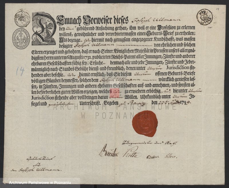 image.from.unit.number "Cech stolarzy w Lesznie - listy urodzenia"
