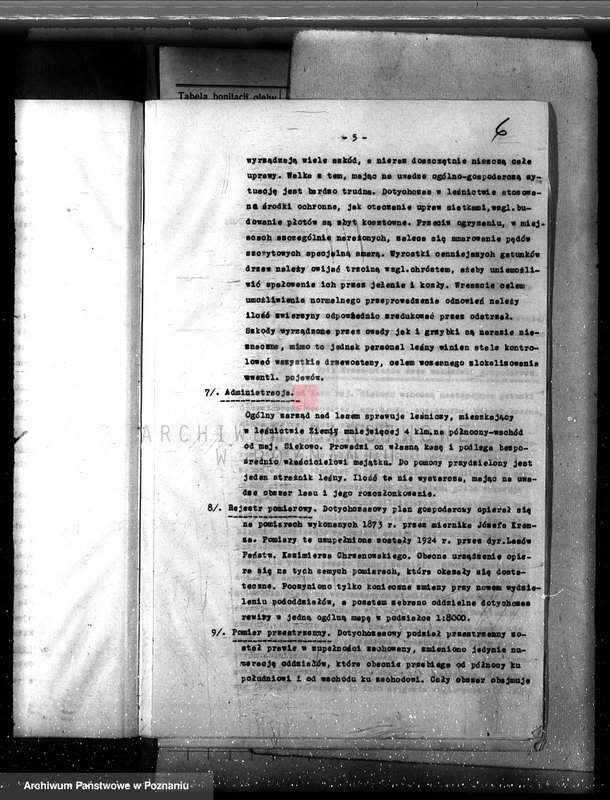Obraz 10 z jednostki "Las majętność /Siekówko/ powiat kościański plan urządzenia 1933-1943"