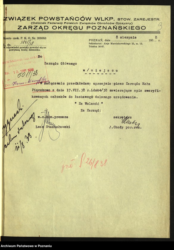 Obraz 6 z jednostki "Pięczkowo, powiat Środa - akta koła."