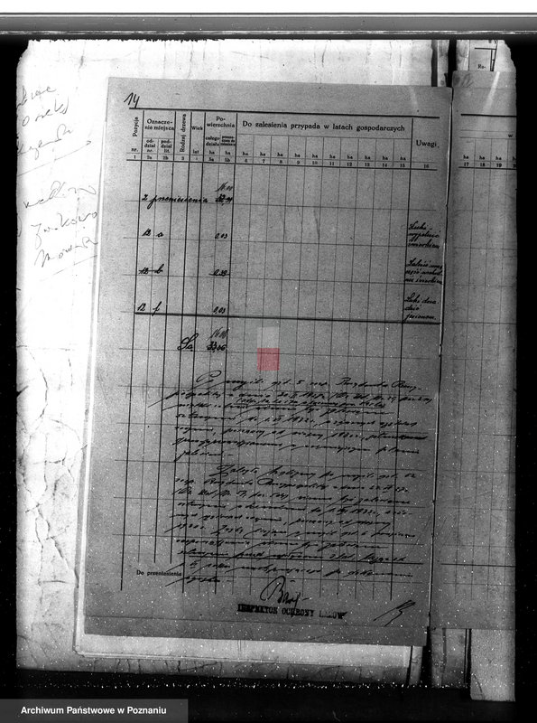 Obraz 18 z jednostki "Plan urządzania gospodarstwa leśnego dla lasu majętności Jezierzyce powiat kościański 1927-1938"