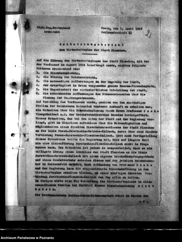 Obraz 6 z jednostki "Wirtschaftsplan Pleschen (Pleszew)"