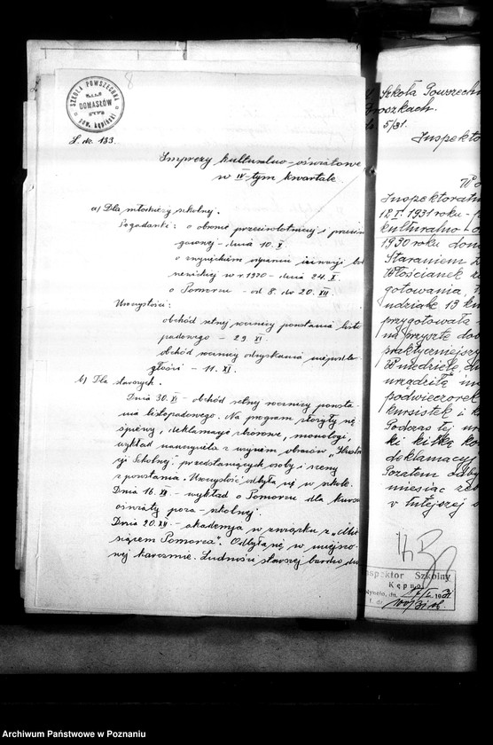 Obraz 14 z jednostki "[Oświata poza szkolna - sprawozdania z imprez kulturalno-oświatowych]"