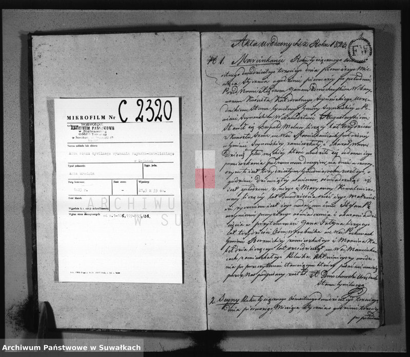 image.from.unit.number "Akta urodzonych w roku 1823 gminy seyneńskiey."