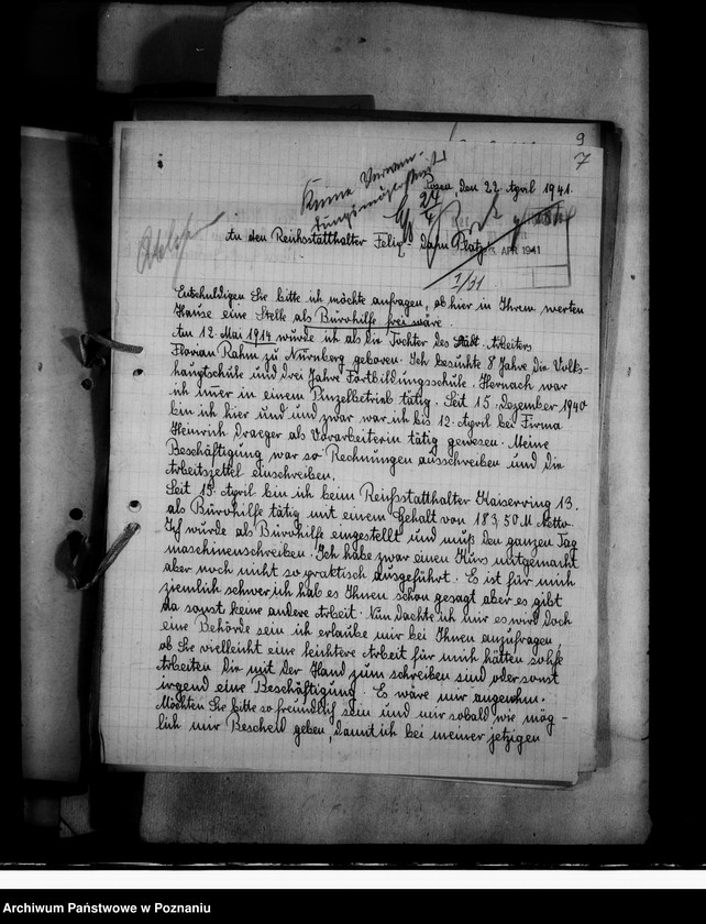 Obraz 11 z jednostki "Bewerbungen um Anstellung"