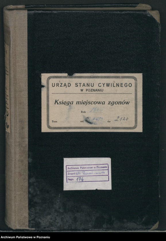 Obraz 2 z jednostki "Księga zgonów t. V"