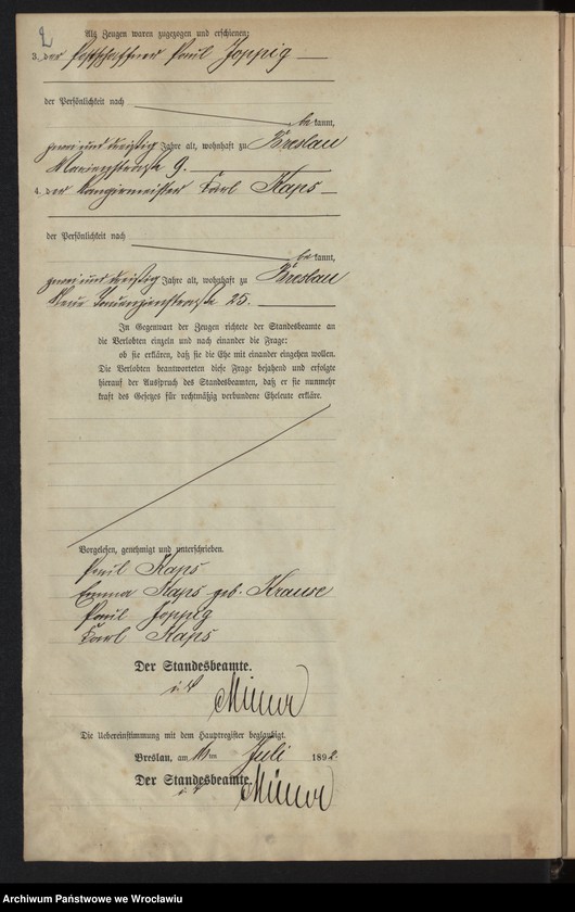 image.from.unit.number "Heiraths-Neben-Register Breslau I 1892 Band 4"